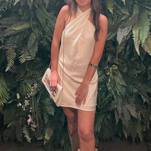 Show me your mumu halter mini dress